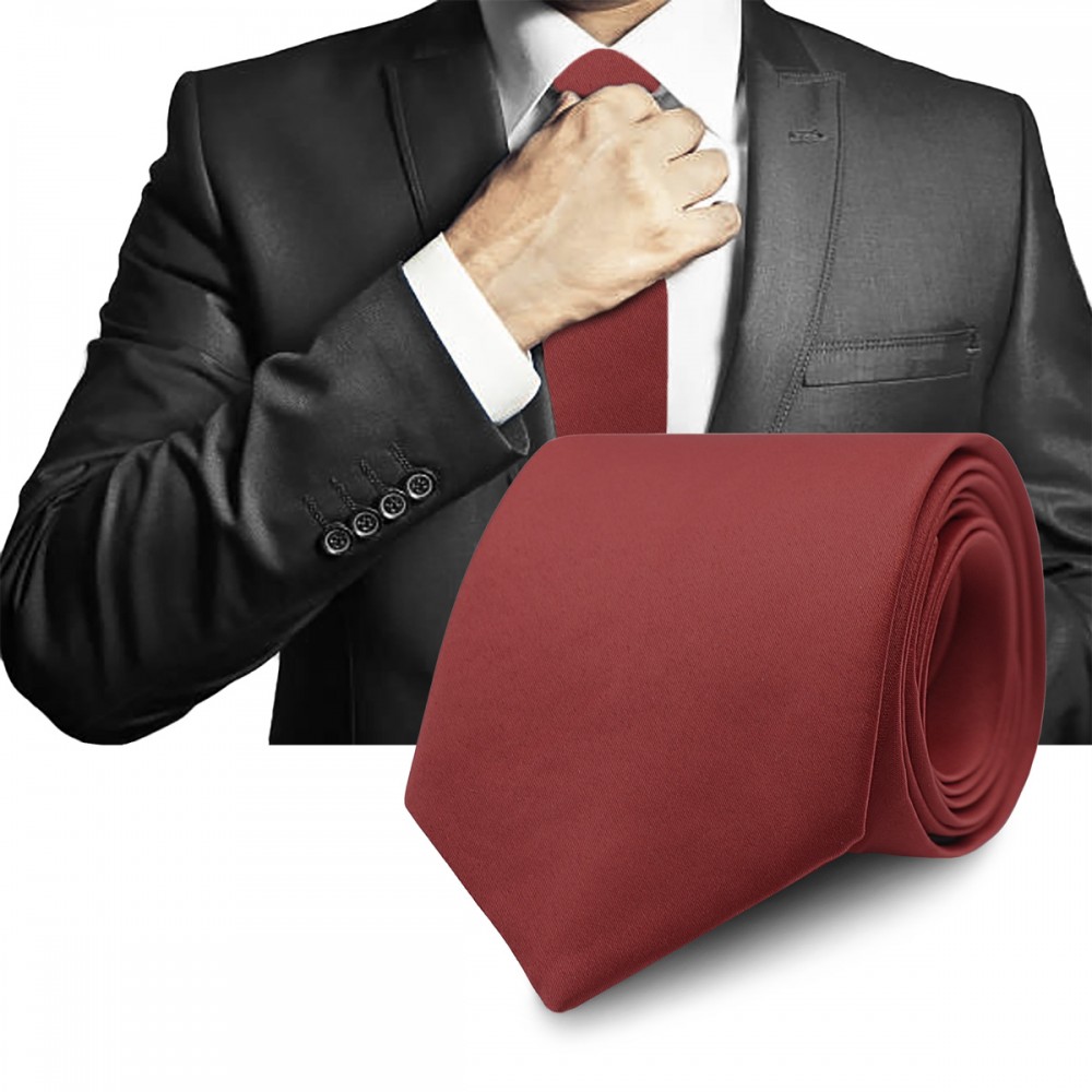 Elegancki KRAWAT Męski Klasyczny BORDOWY Gładki M.35 Pako Jeans - Pakojeans.pl Elegancki KRAWAT Męski Klasyczny BORDOWY Gładki M.35 Pako Jeans - Pakojeans.pl