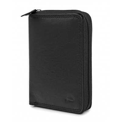 Portfel Męski Skórzany na Zamek GT 6154AZ CZARNY z RFID City Style MIDI - Pakojeans.pl