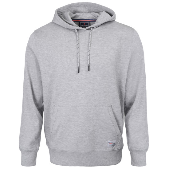 BLUZA Męska Kangurka z Kapturem MARTIN Dresowa Nieocieplana SZARA Pako Jeans