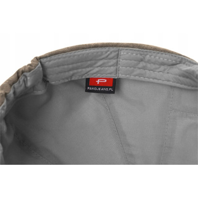 KASZKIET Męski Lniany na Lato Modna Czapka Premium BRĄZOWOSZARY Pako Jeans