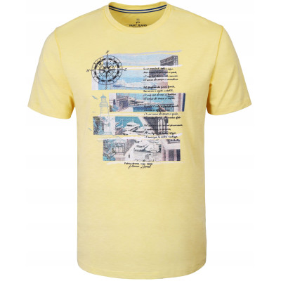 T-SHIRT Męski SAMARI Koszulka z Nadrukiem ŻÓŁTA Bawełniana Pako Jeans