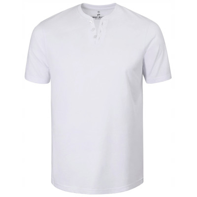 T-SHIRT Męski Koszulka w Serek BIAŁA Bawełniana LEON Pako Jeans