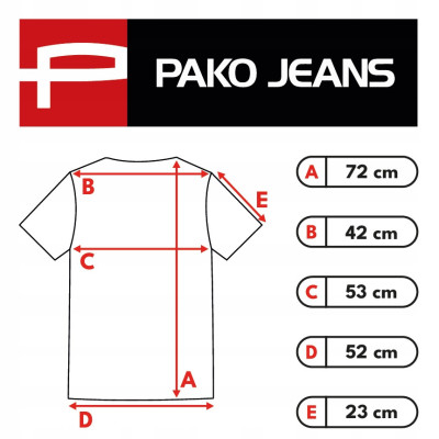 T-SHIRT Męski Koszulka BASIC Bawełniana BEŻOWY Normal Fit Pako Jeans