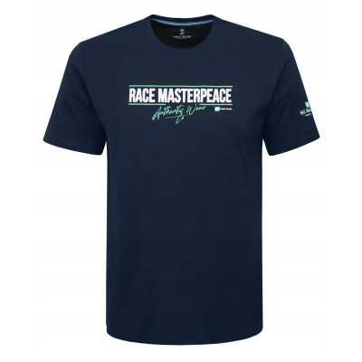 T-SHIRT Męski DAL Koszulka z Nadrukiem GRANATOWA Bawełniana Pako Jeans