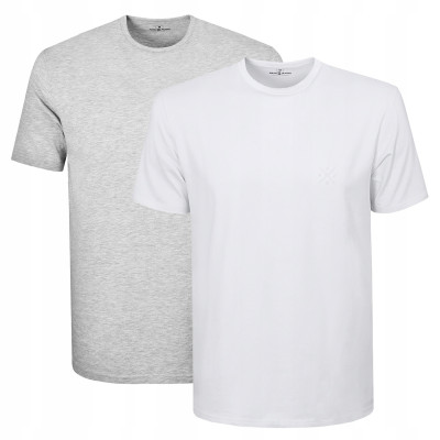 Zestaw T-SHIRT koszulka męska VOLT bawełniana KOMPLET 2-PAK Pako Jeans