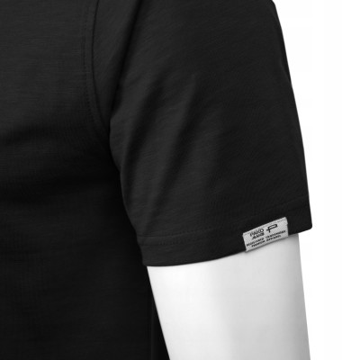 T-SHIRT Męski Koszulka w Serek CZARNA Bawełniana NOEL Pako Jeans