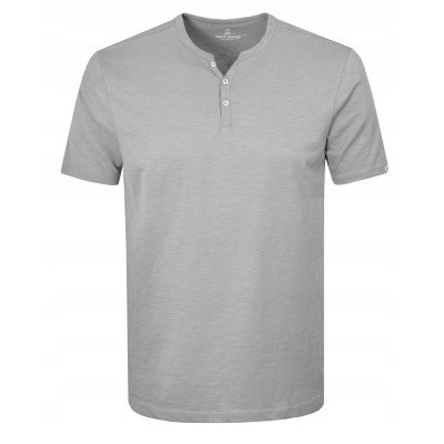 T-SHIRT Męski Koszulka w Serek SZARA Bawełniana NOEL Pako Jeans