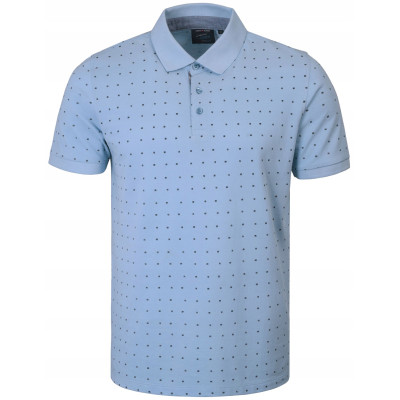 POLO Koszulka Męska BŁĘKITNA Bawełniana PALADIUM Elegancka Pako Jeans
