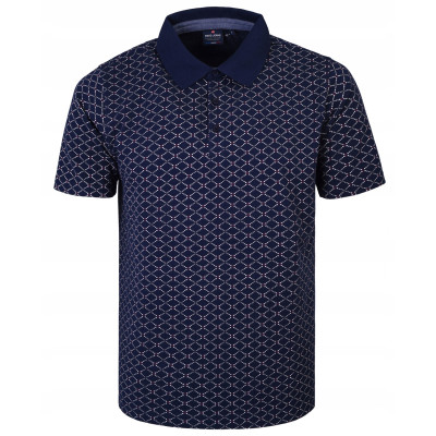 POLO Koszulka Męska GRANATOWA Bawełniana ARSENIK Elegancka Pako Jeans