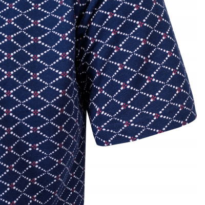 POLO Koszulka Męska GRANATOWA Bawełniana ARSENIK Elegancka Pako Jeans