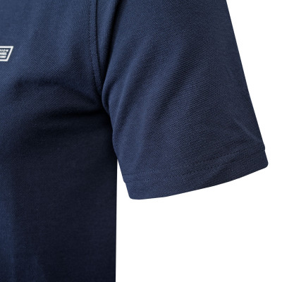 POLO Koszulka Męska z Zamkiem GRANATOWA Bawełniana KENT Pako Jeans