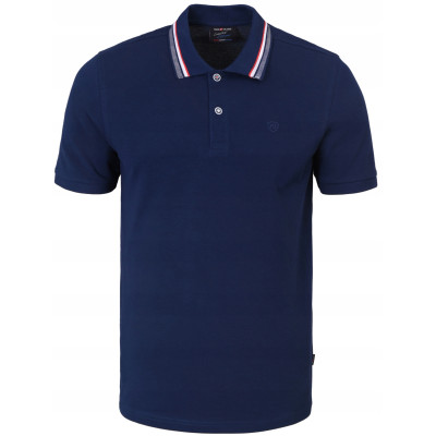POLO Koszulka Męska GRANATOWA Bawełniana CURIUM Elegancka Pako Jeans