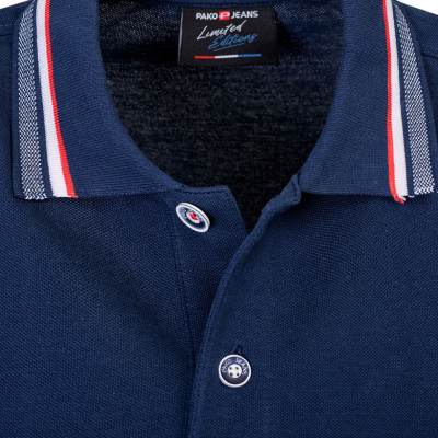 POLO Koszulka Męska GRANATOWA Bawełniana CURIUM Elegancka Pako Jeans