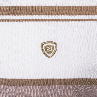 POLO Koszulka Męska BEŻOWA Bawełniana LIVERMO Elegancka Pako Jeans