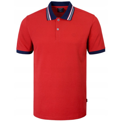 POLO Koszulka Męska CZERWONA Bawełniana CURIUM Elegancka Pako Jeans