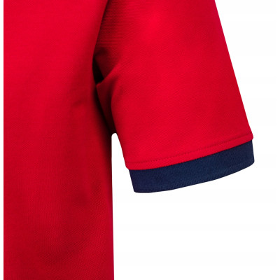 POLO Koszulka Męska CZERWONA Bawełniana CURIUM Elegancka Pako Jeans
