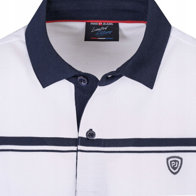 POLO Koszulka Męska GRANATOWA Bawełniana LIVERMO Elegancka Pako Jeans