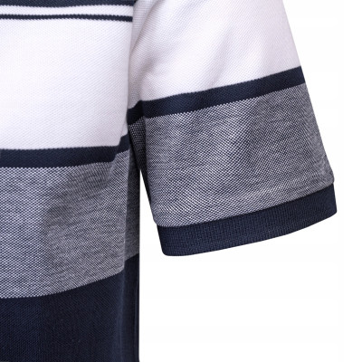 POLO Koszulka Męska GRANATOWA Bawełniana LIVERMO Elegancka Pako Jeans