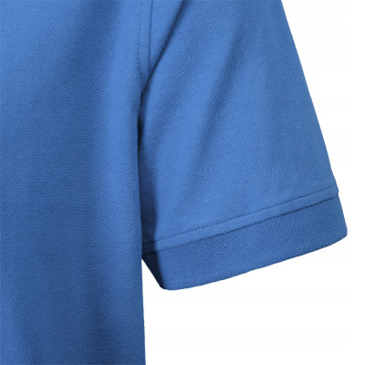 POLO Koszulka Męska Bez Guzików NIEBIESKA Bawełniana GALIUM Pako Jeans