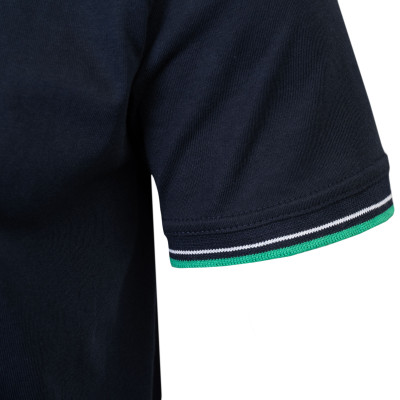 POLO Koszulka Męska GRANATOWA Bawełniana EBIOM Elegancka Pako Jeans