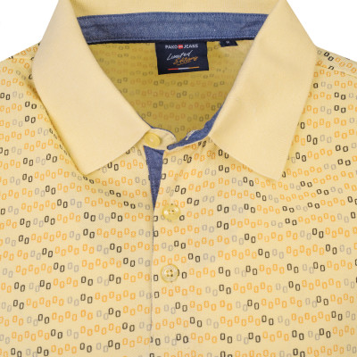 POLO Koszulka Męska ŻÓŁTA Bawełniana AMERICUM Elegancka Pako Jeans
