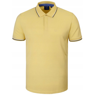 POLO Koszulka Męska ŻÓŁTA Bawełniana COPPER Elegancka Pako Jeans
