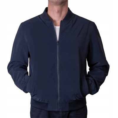 KURTKA BOMBERKA męska przejściowa bez kaptura SWAN GRANATOWA Pako Jeans