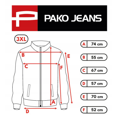 KURTKA BOMBERKA męska przejściowa bez kaptura SWAN BEŻOWA Pako Jeans