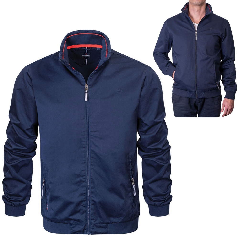 KURTKA męska przejściowa miejska bez kaptura TRX GRANATOWA Pako Jeans KURTKA męska przejściowa miejska bez kaptura TRX GRANATOWA Pako Jeans