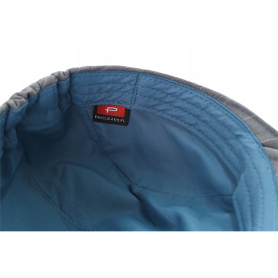 KASZKIET Męski na Lato Czapka w Jodełkę Casual SZARONIEBIESKI Pako Jeans