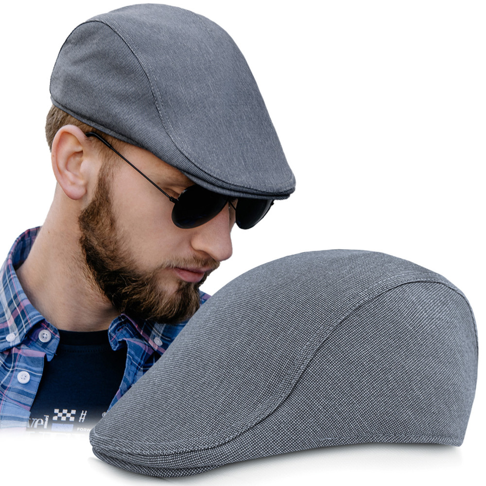 KASZKIET Męski na Lato Czapka w Krateczkę Casual GRANATOWY Pako Jeans KASZKIET Męski na Lato Czapka w Krateczkę Casual GRANATOWY Pako Jeans
