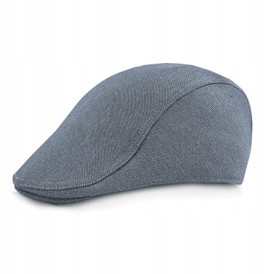 KASZKIET Męski na Lato Czapka w Krateczkę Casual GRANATOWY Pako Jeans