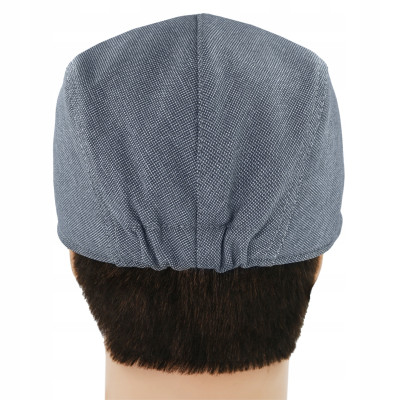 KASZKIET Męski na Lato Czapka w Krateczkę Casual GRANATOWY Pako Jeans