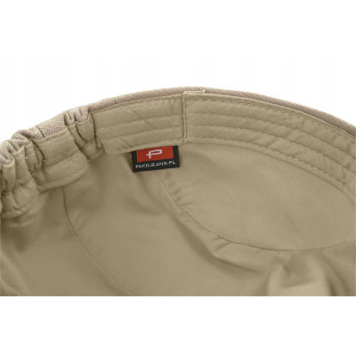 KASZKIET Męski na Lato Czapka w Krateczkę Casual BEŻOWY Pako Jeans