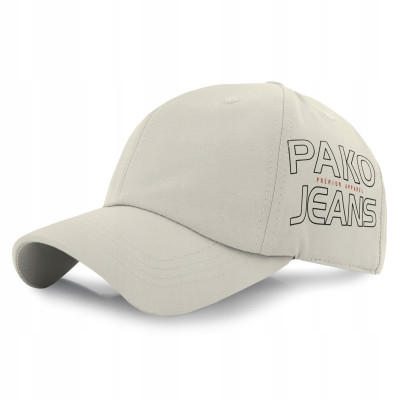 Letnia CZAPKA z Daszkiem Sportowa Bejsbolówka JASNOSZARA Lekka Pako Jeans