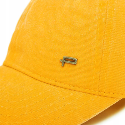 CZAPKA z Daszkiem Vintage Bejsbolówka Bawełniana ŻÓŁTA Pako Jeans