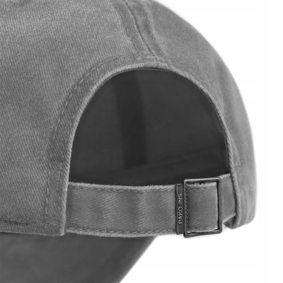 CZAPKA z Daszkiem Vintage Bejsbolówka Bawełniana JASNOSZARA Pako Jeans