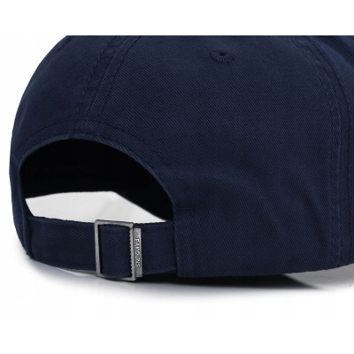 Czapka z daszkiem bejsbolówka CUT&SEW bawełniana GRANATOWA Pako Jeans