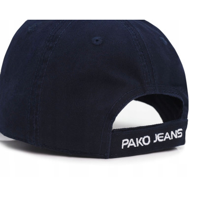 CZAPKA z Daszkiem z KOTWICĄ Solidna Bejsbolówka GRANATOWA Pako Jeans