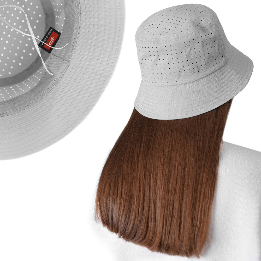 KAPELUSZ Letni z SIATKĄ Oddychająca Bawełna Bucket Hat POPIELATY Pako Jeans KAPELUSZ Letni z SIATKĄ Oddychająca Bawełna Bucket Hat POPIELATY Pako Jeans