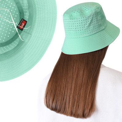 KAPELUSZ Letni z SIATKĄ Oddychająca Bawełna Bucket Hat ZIELONY Pako Jeans