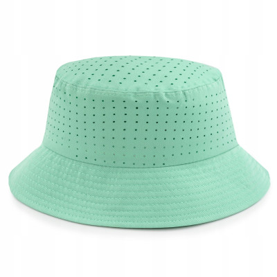 KAPELUSZ Letni z SIATKĄ Oddychająca Bawełna Bucket Hat ZIELONY Pako Jeans