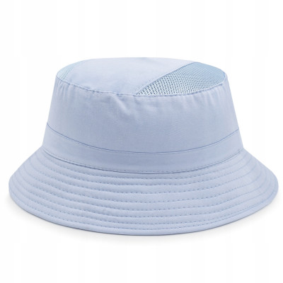 KAPELUSZ Letni z SIATKĄ Rybacki Bucket Hat BŁĘKITNY Bawełniany Pako Jeans