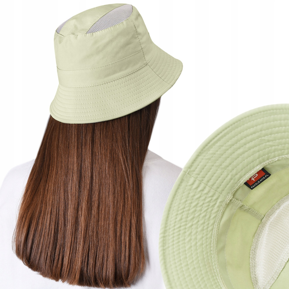 KAPELUSZ Letni z SIATKĄ Rybacki Bucket Hat MIĘTOWY Bawełniany Pako Jeans KAPELUSZ Letni z SIATKĄ Rybacki Bucket Hat MIĘTOWY Bawełniany Pako Jeans