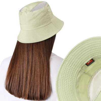 KAPELUSZ Letni z SIATKĄ Rybacki Bucket Hat MIĘTOWY Bawełniany Pako Jeans