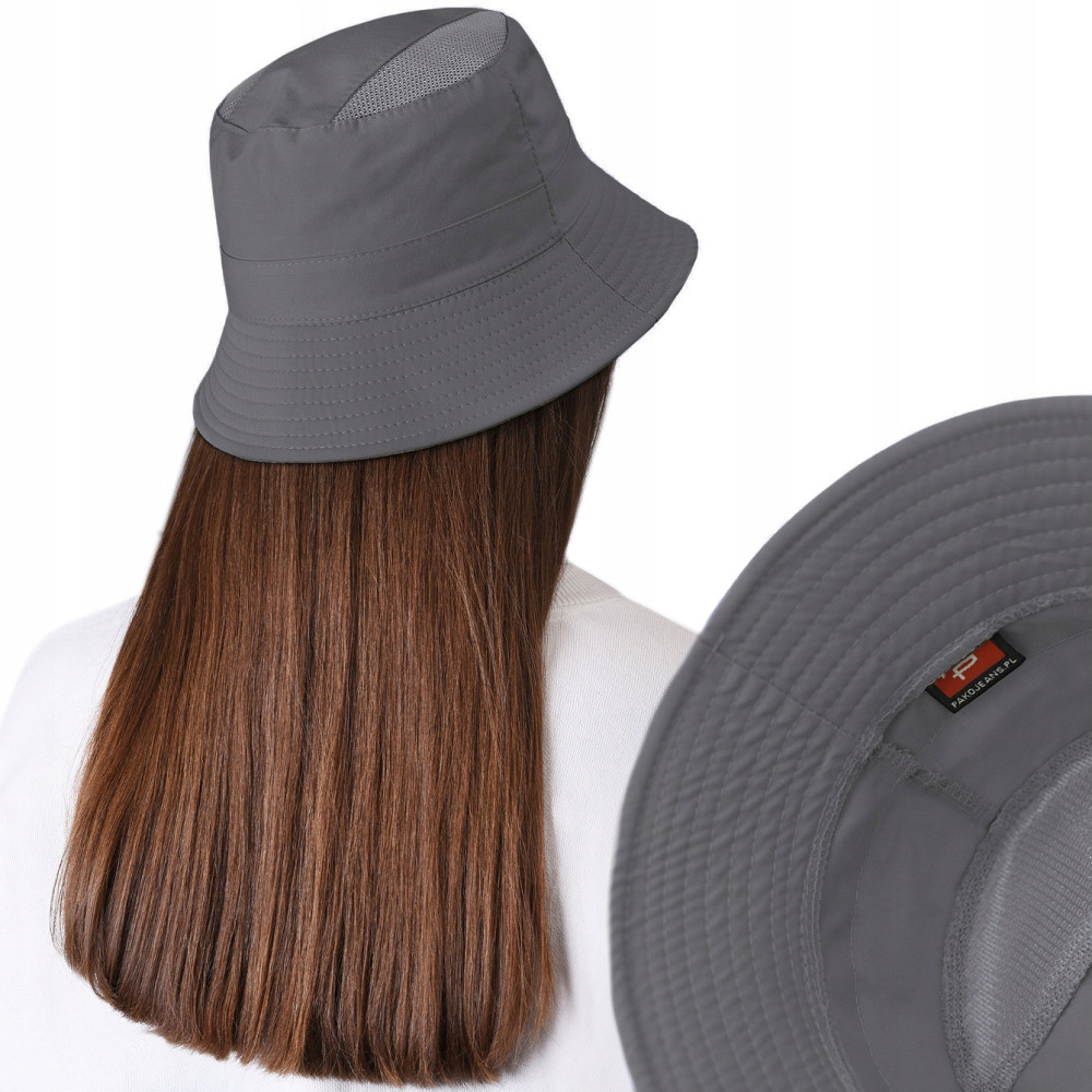 KAPELUSZ Letni z SIATKĄ Rybacki Bucket Hat GRAFITOWY Bawełniany Pako Jeans - Pakojeans.pl KAPELUSZ Letni z SIATKĄ Rybacki Bucket Hat GRAFITOWY Bawełniany Pako Jeans - Pakojeans.pl