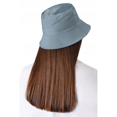 KAPELUSZ Letni z SIATKĄ Rybacki Bucket Hat NIEBIESKI Bawełniany Pako Jeans - Pakojeans.pl
