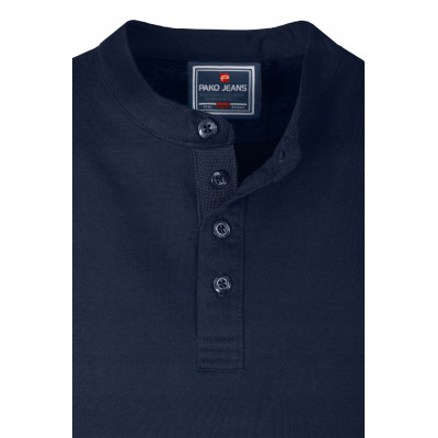 LONGSLEEVE męski koszulka z długim rękawem bawełniana MATRIX granatowa Pako Jeans