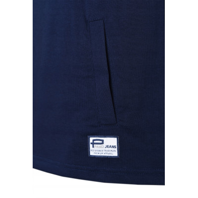 BLUZA Męska na Lato z Kapturem DRESOWA Nieocieplana BROMI GRANATOWA Pako Jeans
