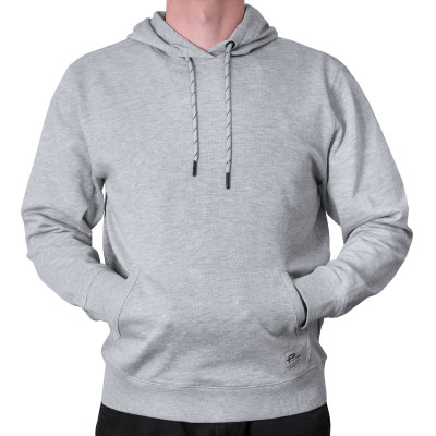 BLUZA Męska Kangurka z Kapturem MARTIN Dresowa Nieocieplana SZARA Pako Jeans